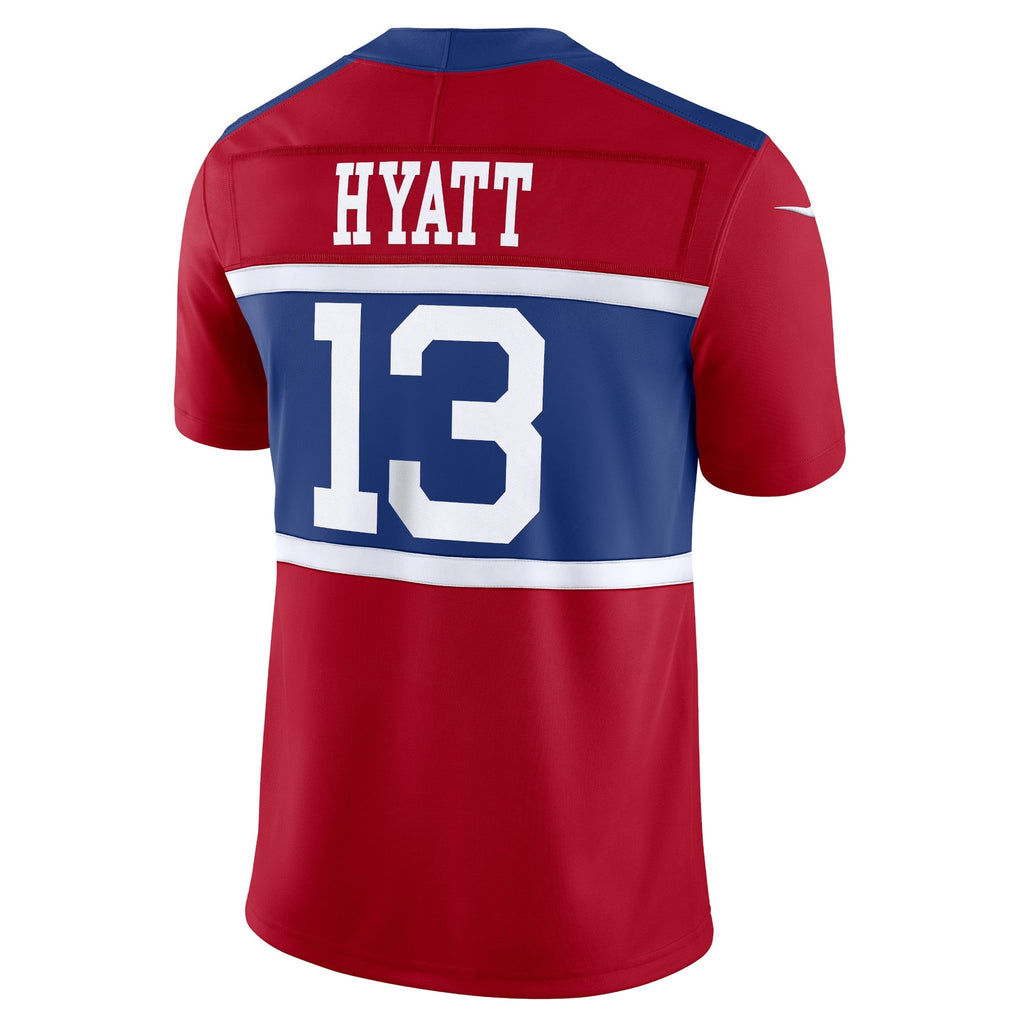 New York Giants Jalin Hyatt Century Red Alternate Vapor F.U.S.E. Limited Jersey product image 4, provided for visual
