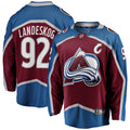 Colorado Avalanche Gabriel Landeskog Burgundy Captain Patch Home Breakaway Jersey product image 1, provided for visual