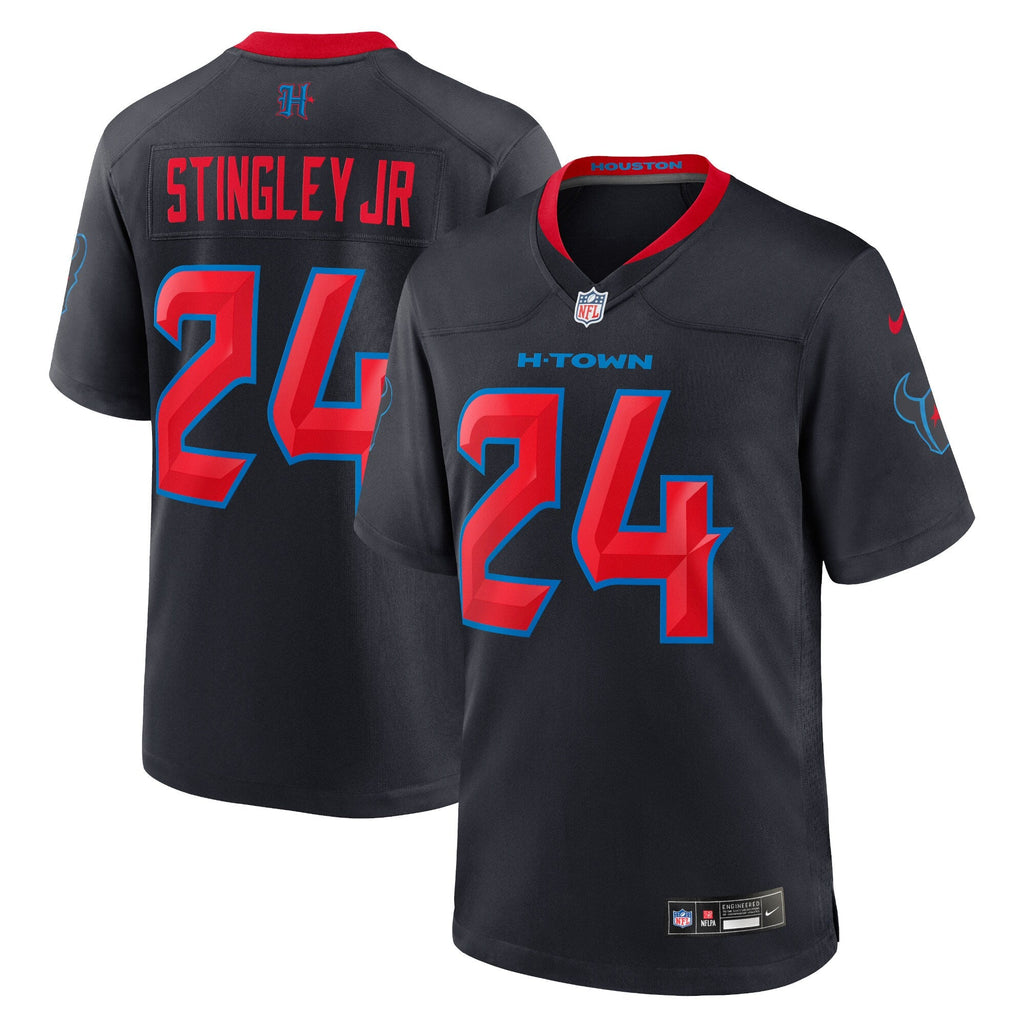 Houston Texans Derek Stingley Jr. Navy 2nd Alternate Game Jersey product image 2, provided for visual reference and product