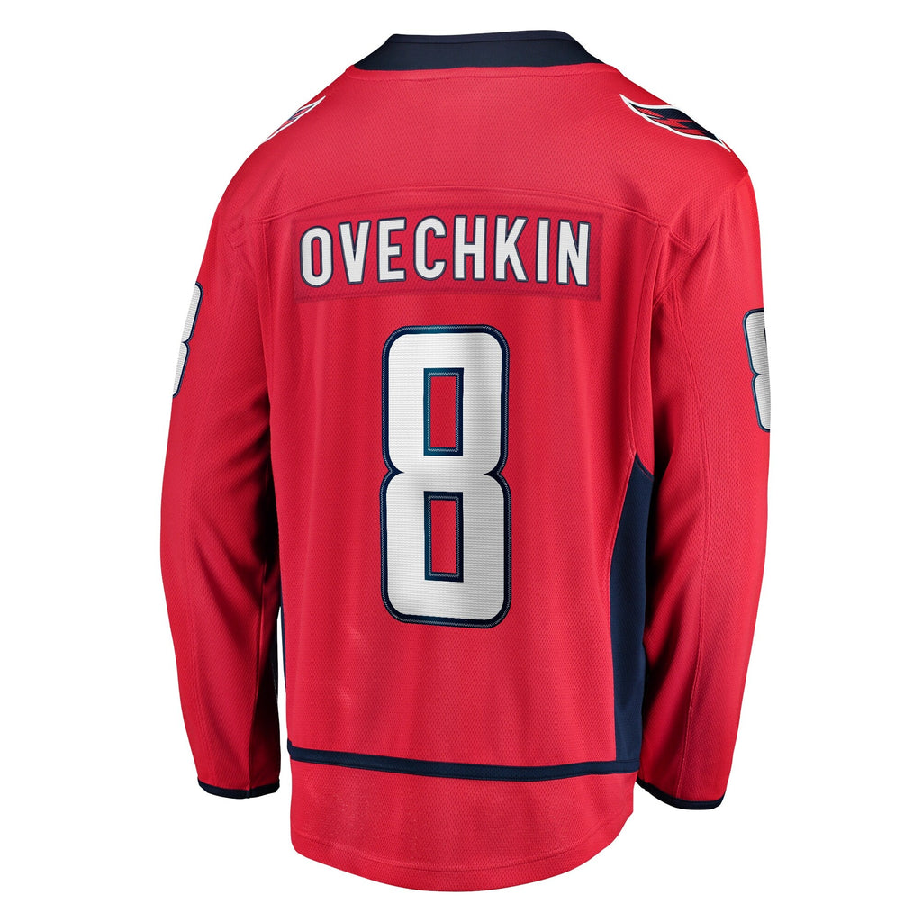 Washington Capitals Alexander Ovechkin Red Captain Patch Home Breakaway Jersey product image 4, provided for visual