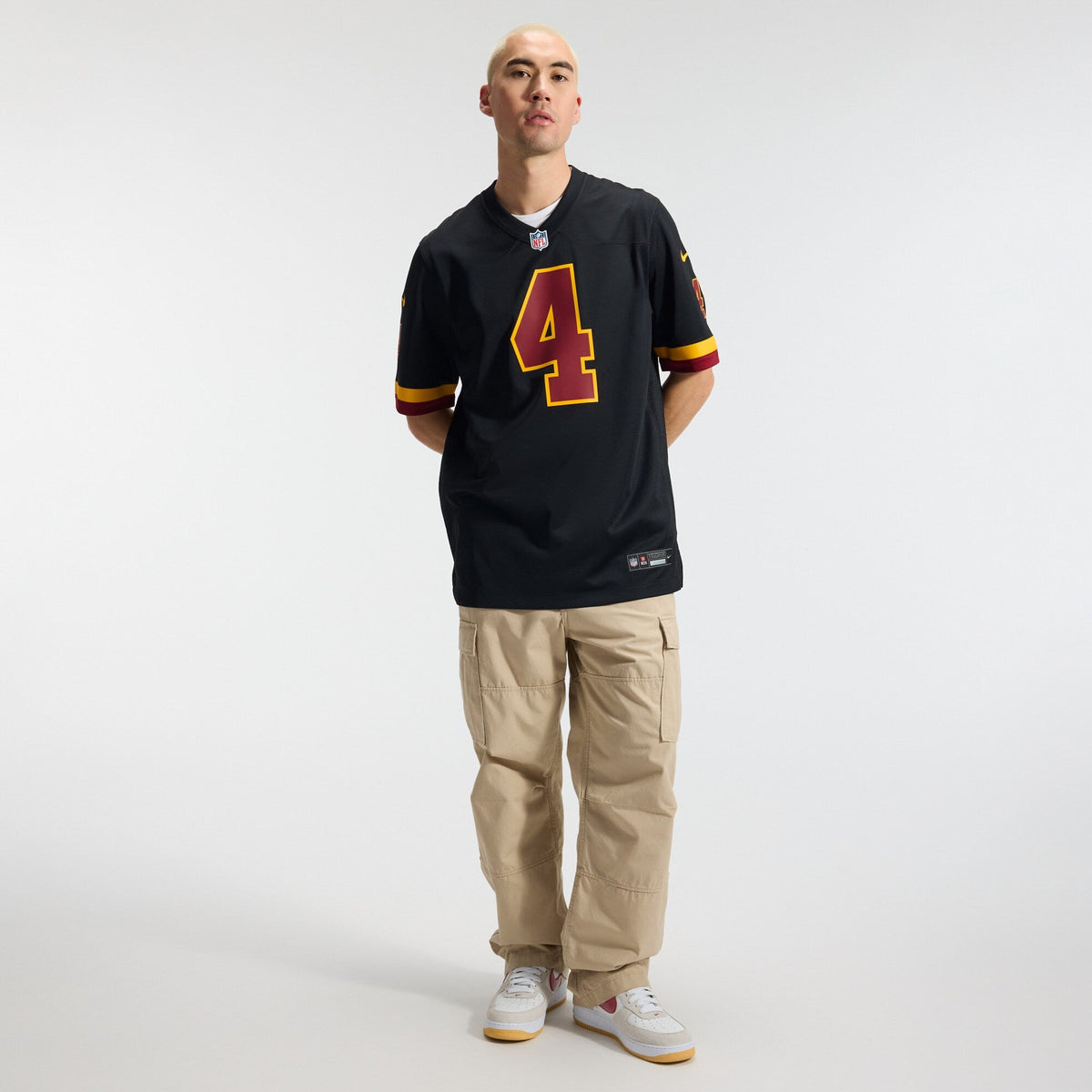 Washington Commanders Frankie Luvu Black Hail Raiser Alternate Game Jersey product image 5, provided for visual reference