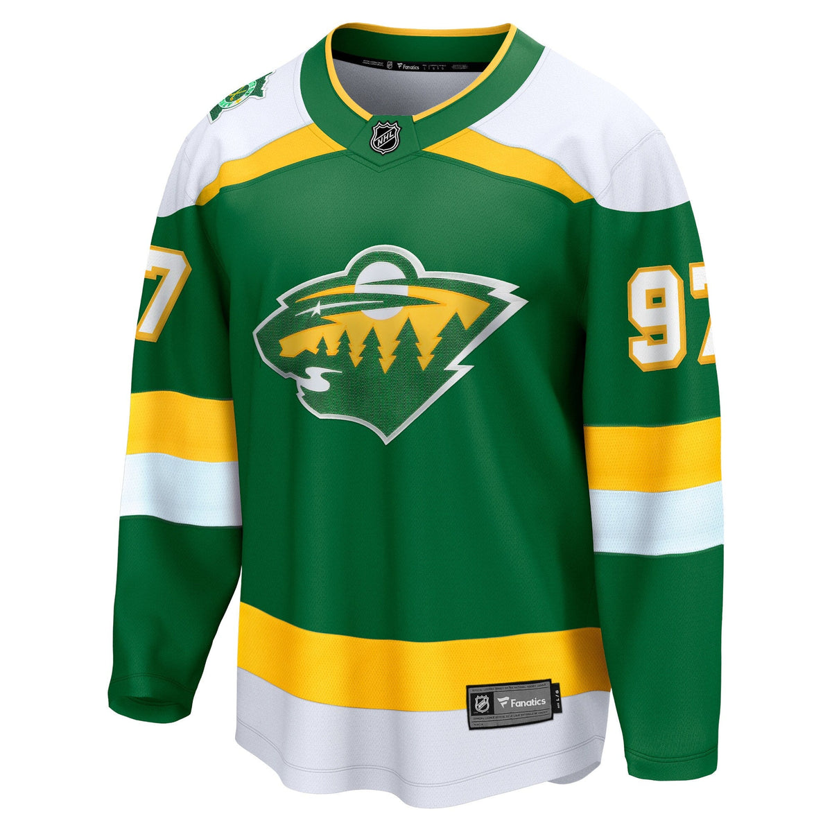 Minnesota Wild Kirill Kaprizov Green 2023/24 Alternate Breakaway Jersey product image 3, provided for visual reference and