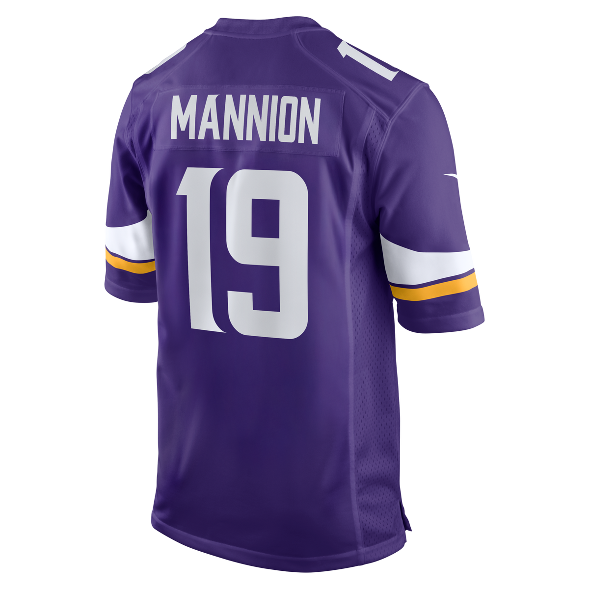 Minnesota Vikings Sean Mannion Purple Game Jersey product image 3, provided for visual reference and product detail review