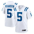 Indianapolis Colts Anthony Richardson White Game Jersey product image 1, provided for visual reference and product detail