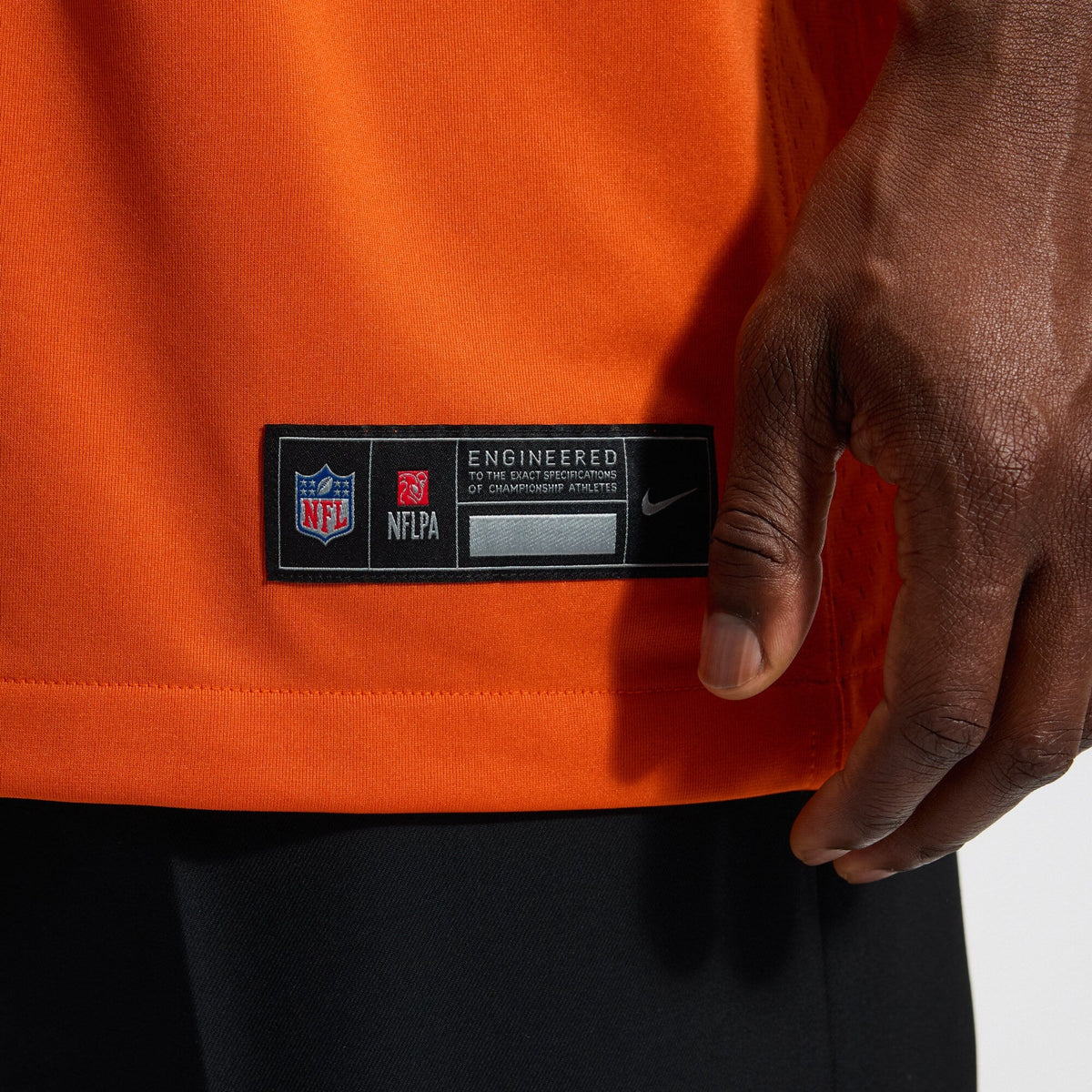 Cincinnati Bengals Joe Burrow Orange Alternate Game Jersey product image 9, provided for visual reference and product detail