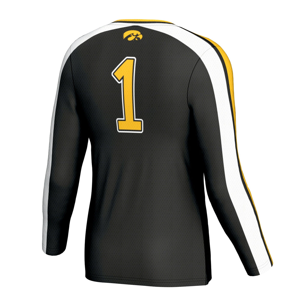 Iowa Hawkeyes Lightweight Collegiate Volleyball Fashion Jersey - Black product image 4, provided for visual reference and