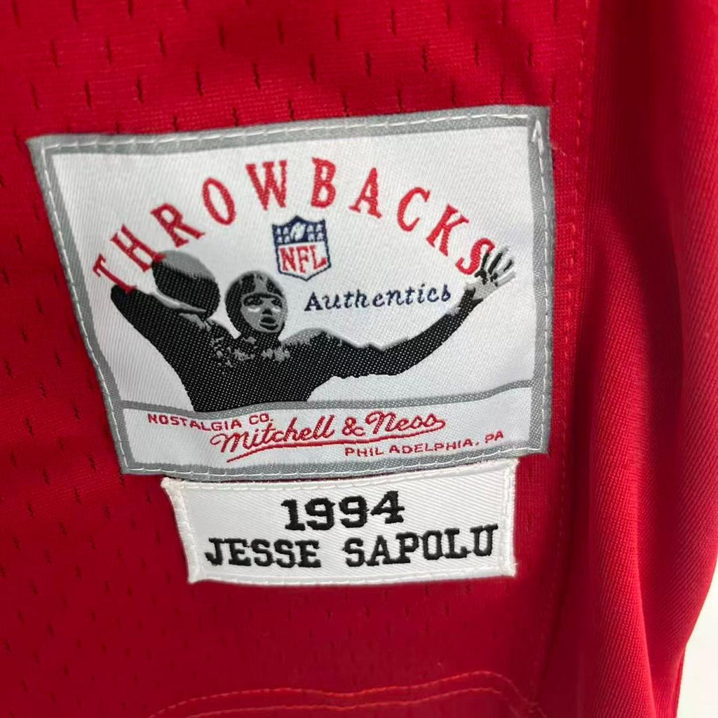 Jesse Sapolu 1994 San Francisco 49ers Jersey Mitchell & Ness product image 3