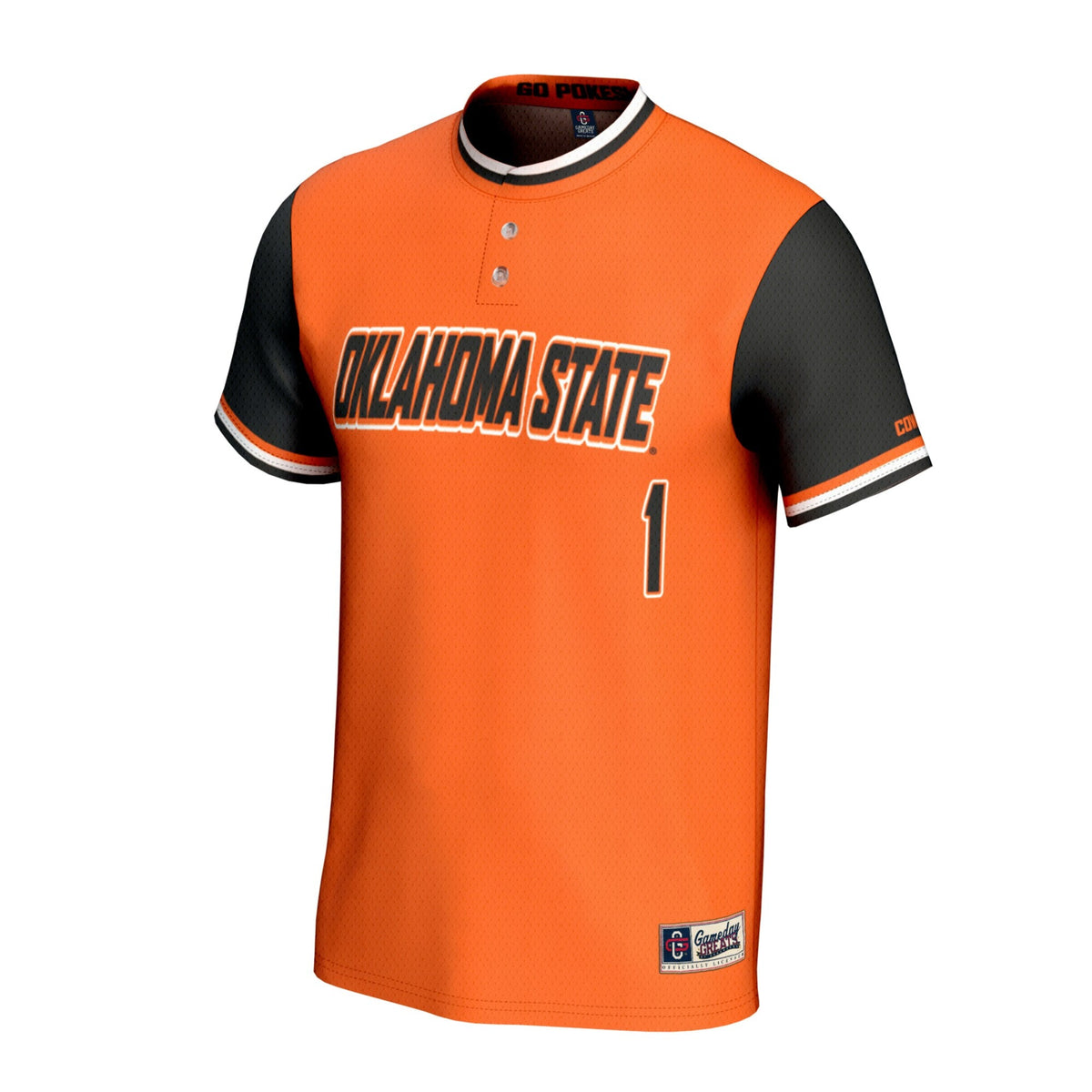 Oklahoma State Cowboys Lightweight Softball Fashion Jersey - Orange product image 3, provided for visual reference and