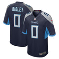 Tennessee Titans Calvin Ridley Navy Game Player Jersey product image 1, provided for visual reference and product detail