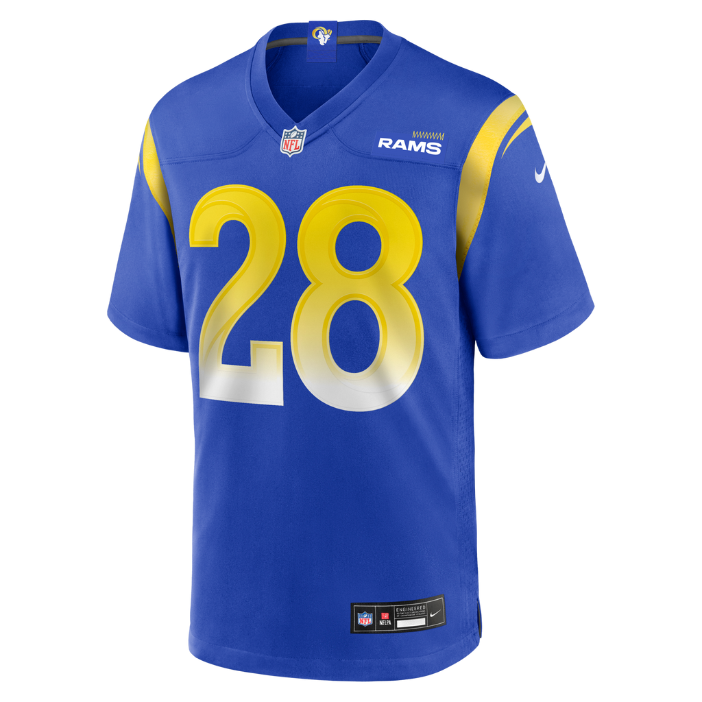 Los Angeles Rams Marshall Faulk Royal Game Retired Player Jersey product image 2, provided for visual reference and product