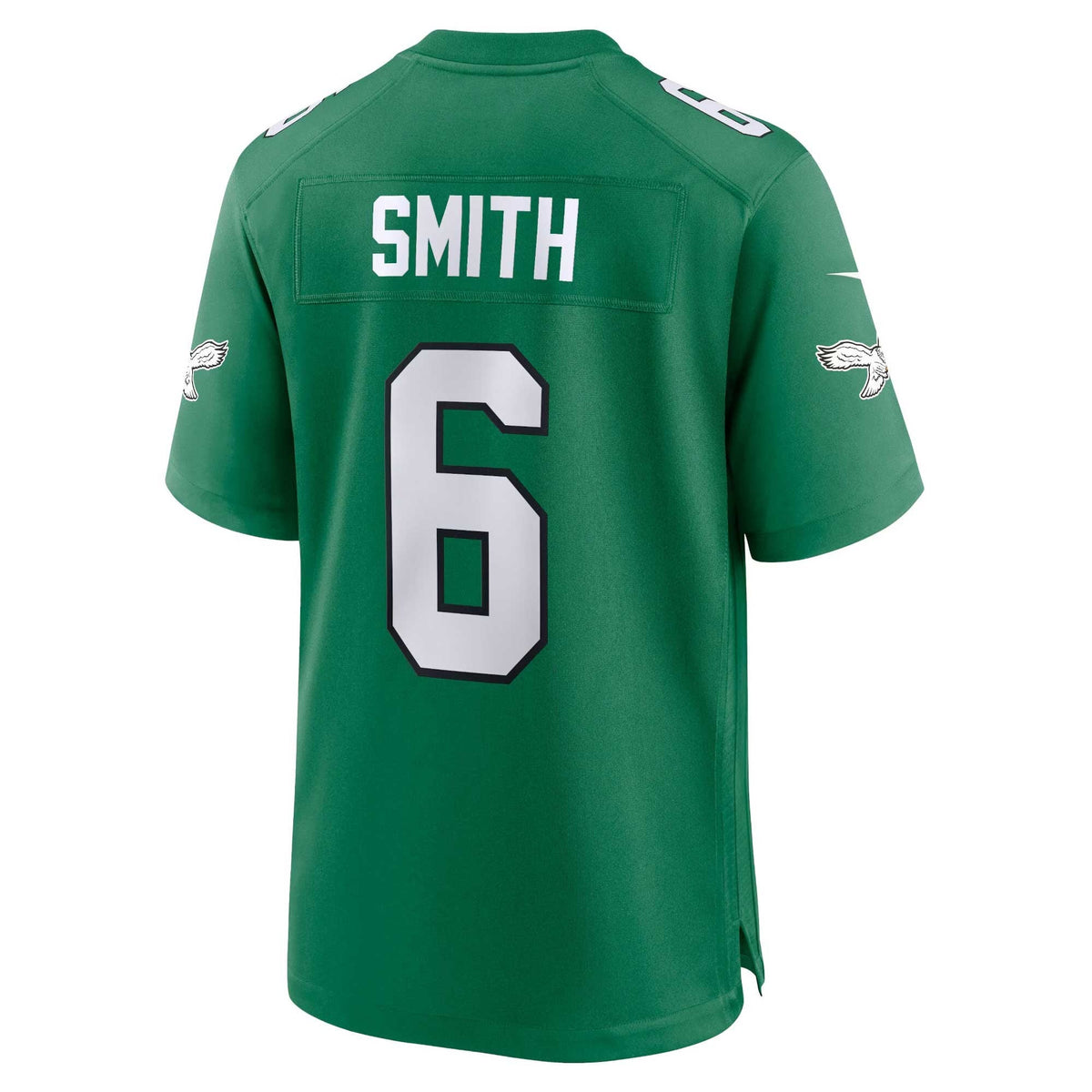 Philadelphia Eagles DeVonta Smith Kelly Green Alternate Game Player Jersey product image 8, provided for visual reference