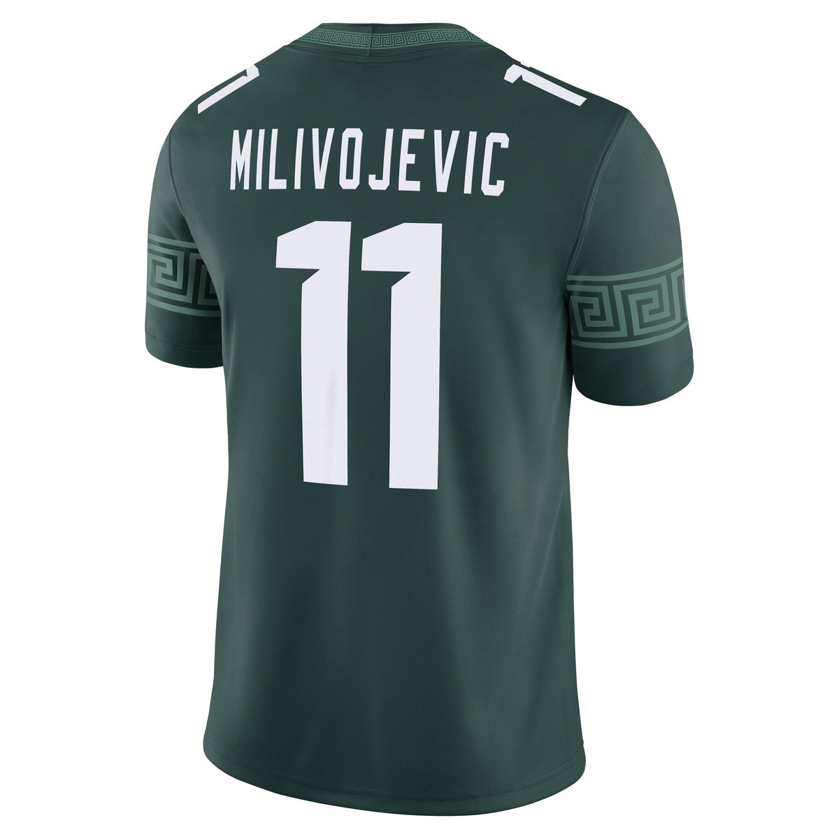 Alessio Milivojevic Michigan State Spartans Game Football Jersey - Green product image 4, provided for visual reference and
