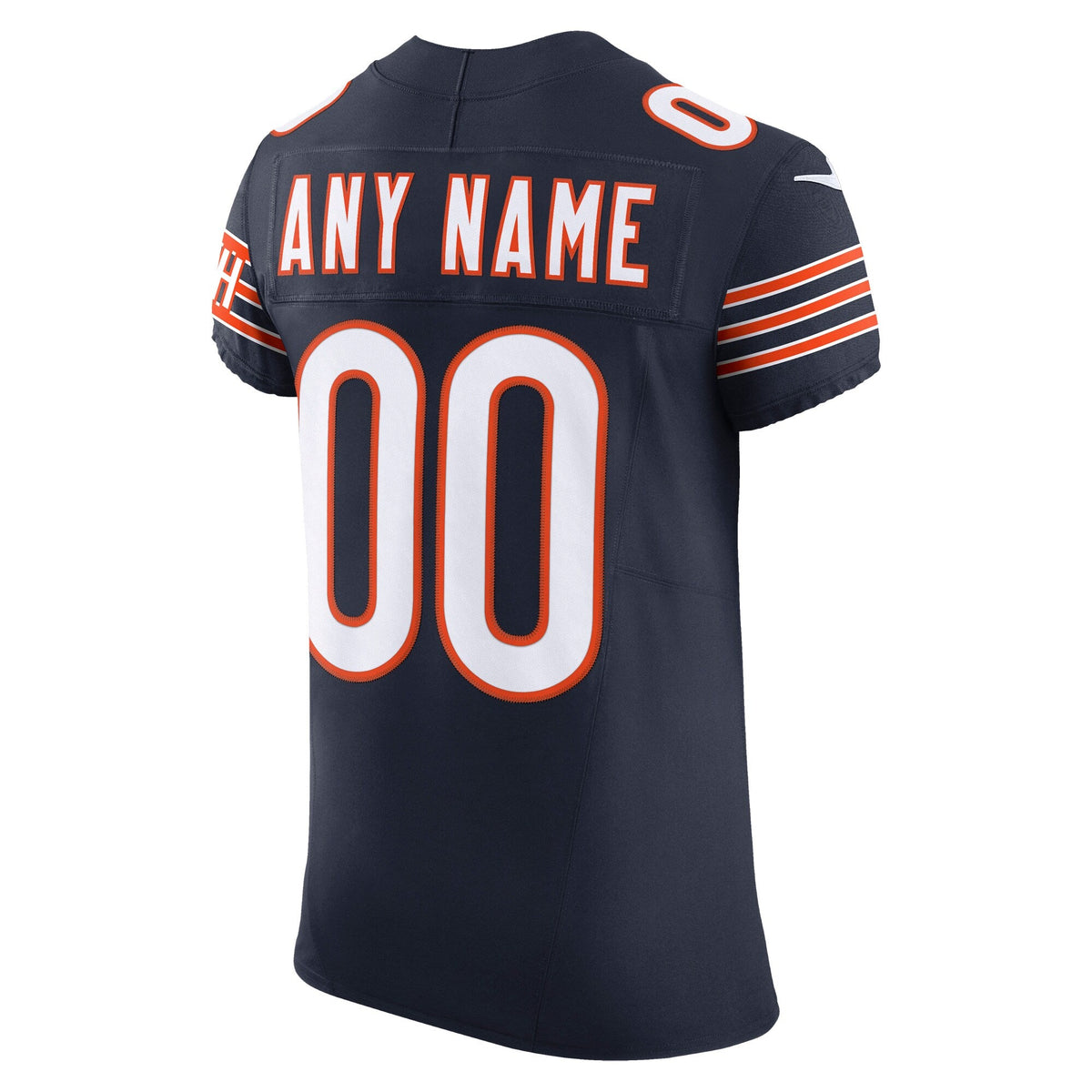 Chicago Bears Navy Vapor F.U.S.E. Elite Custom Jersey product image 4, provided for visual reference and product detail