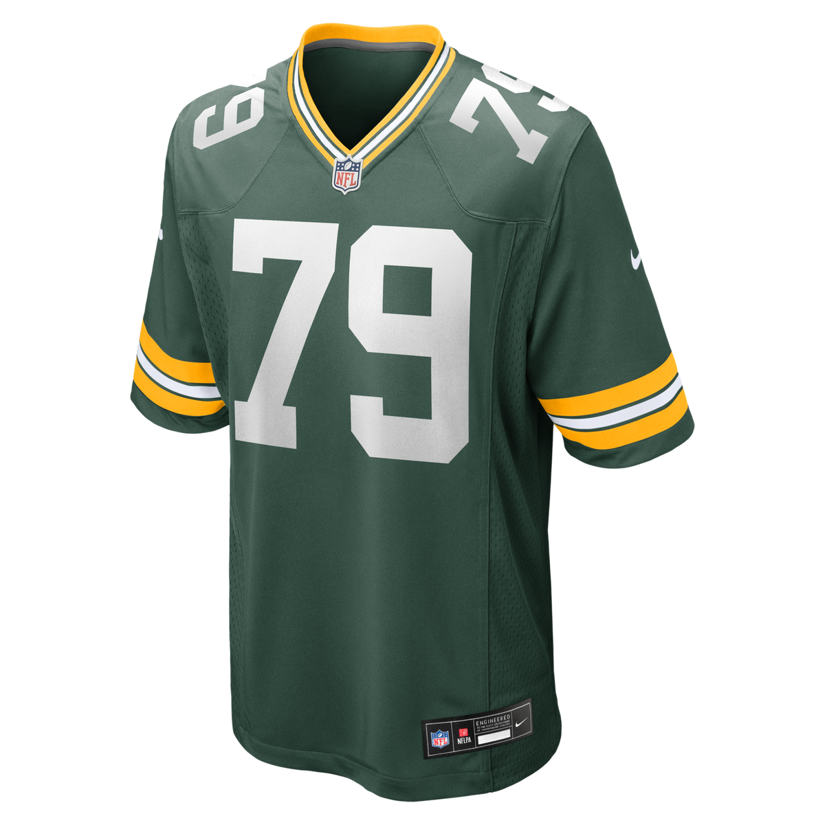 Green Bay Packers Travis Glover Green Game Jersey product image 2, provided for visual reference and product detail review