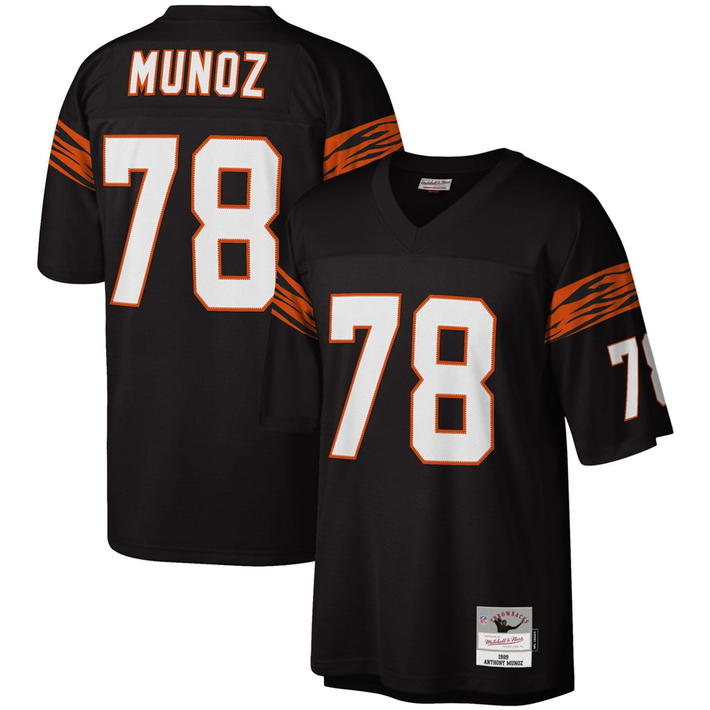 Cincinnati Bengals Anthony Muñoz Black Legacy Replica Jersey product image 2, provided for visual reference and product