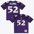 Baltimore Ravens Ray Lewis Purple 1996 Authentic Throwback Jersey product image 1, provided for visual reference and product