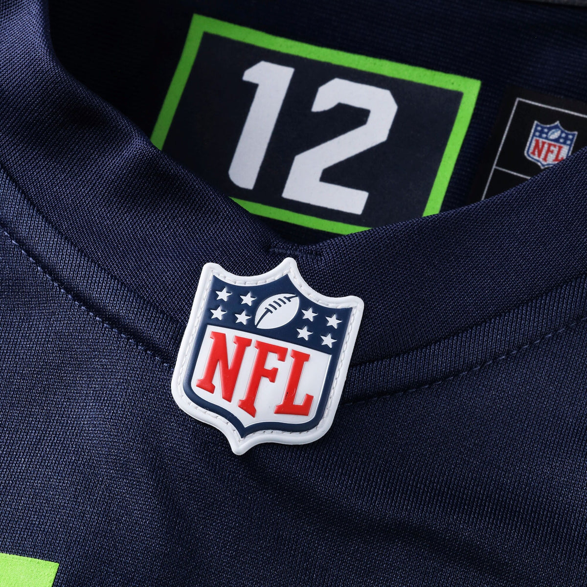 Seattle Seahawks Bryce Cabeldue College Navy Team Game Jersey product image 5, provided for visual reference and product