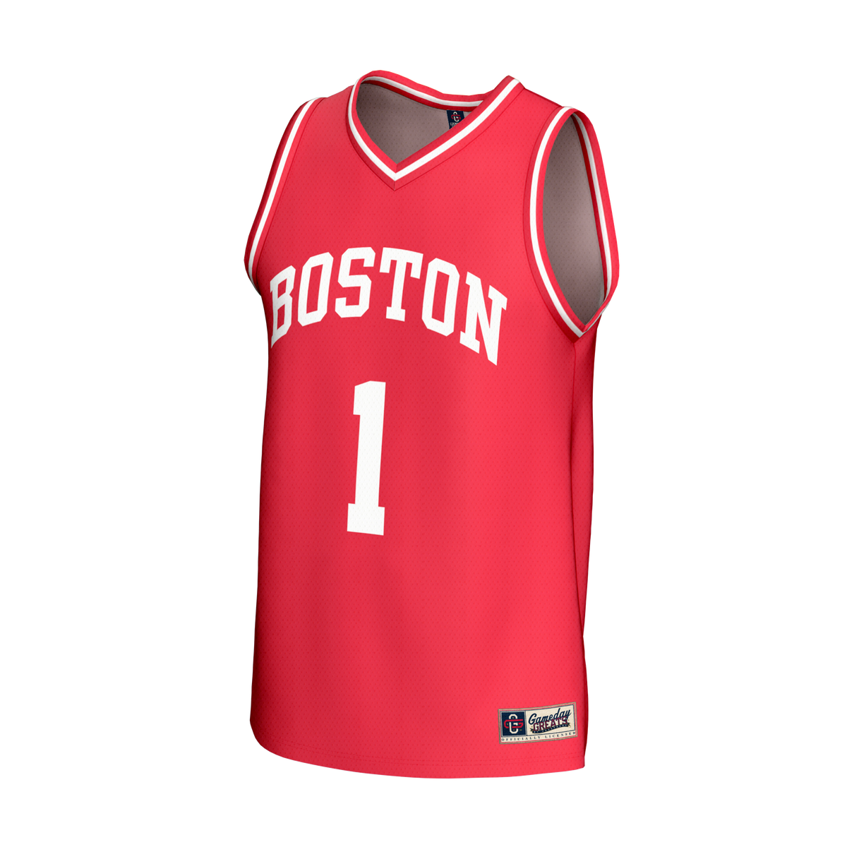 Boston University Lightweight Collegiate Basketball Fashion Jersey - Scarlet product image 3, provided for visual reference