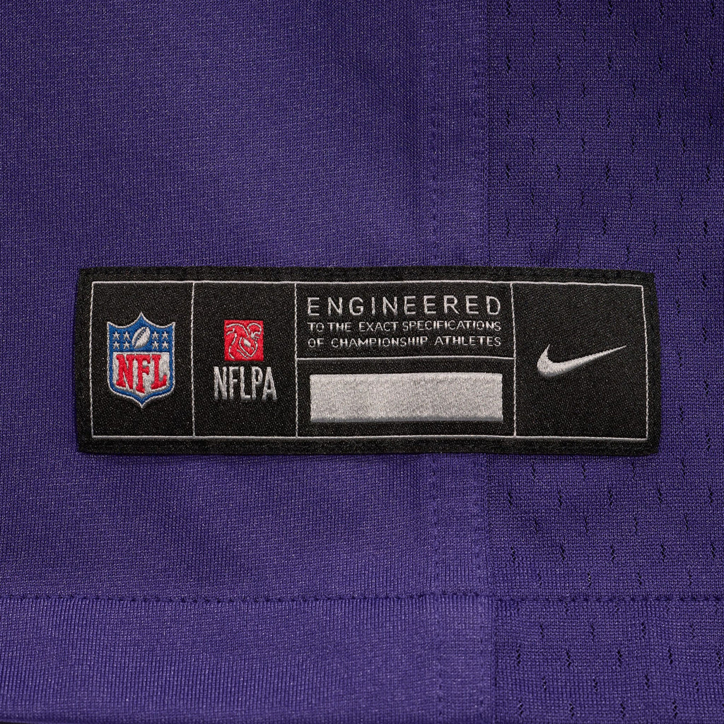 Baltimore Ravens Nick Moore Purple Game Jersey product image 6, provided for visual reference and product detail review