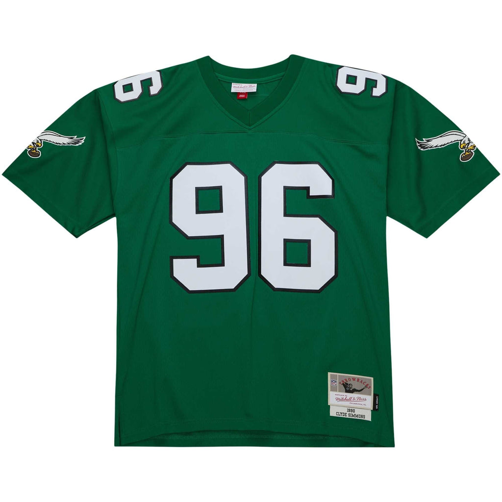 Philadelphia Eagles Clyde Simmons Kelly Green Legacy Replica Jersey product image 3, provided for visual reference and