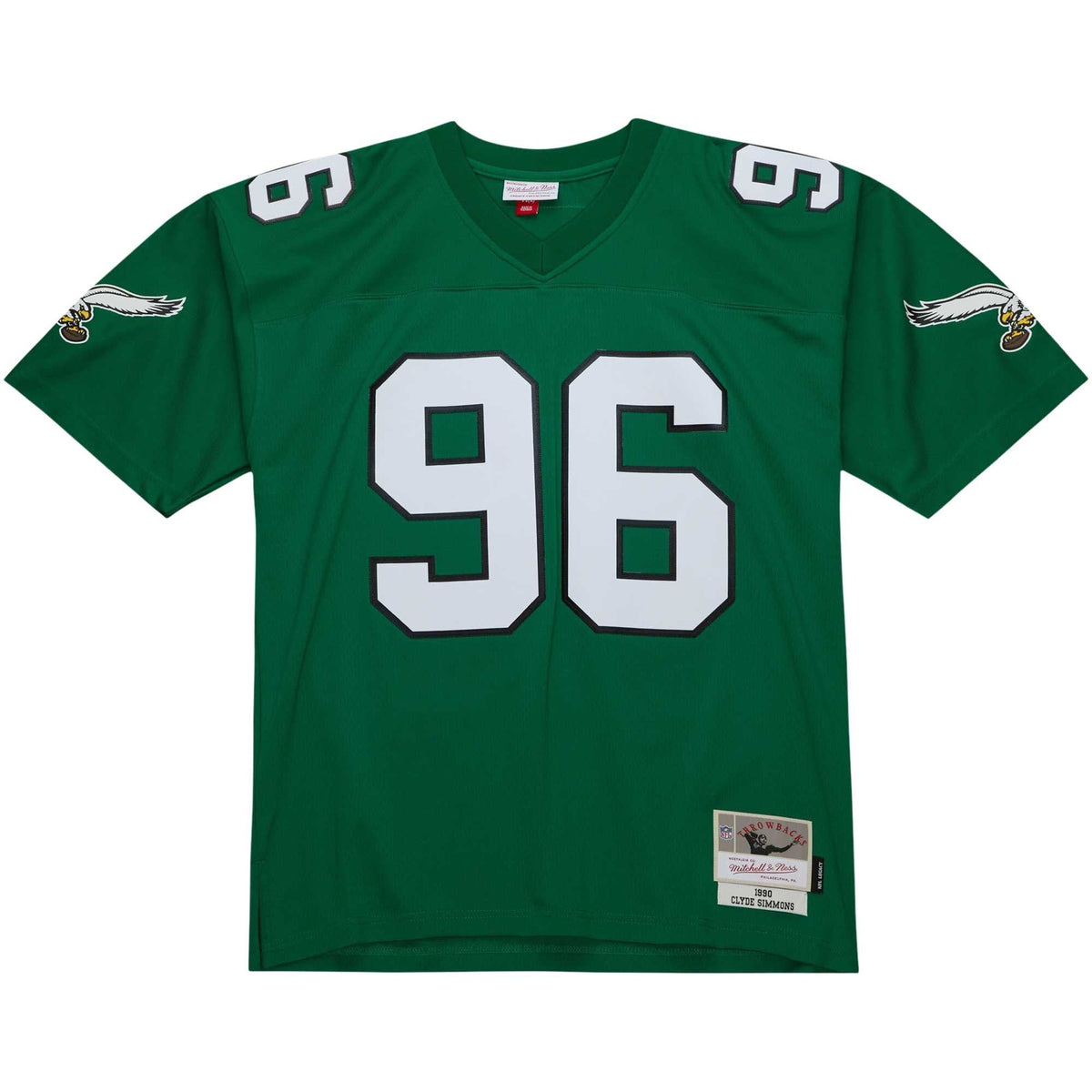 Philadelphia Eagles Clyde Simmons Kelly Green Legacy Replica Jersey product image 3, provided for visual reference and