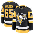 Pittsburgh Penguins Erik Karlsson Black Home Premium Jersey product image 1, provided for visual reference and product