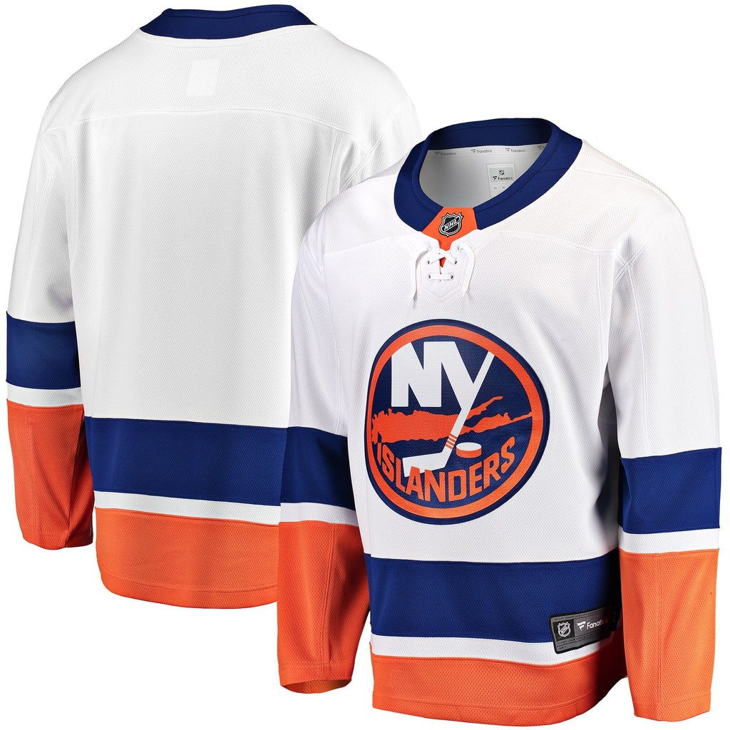 New York Islanders White Breakaway Away Jersey product image 2, provided for visual reference and product detail review