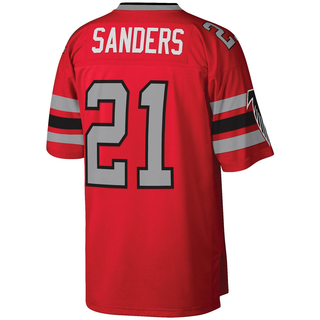 Atlanta Falcons Deion Sanders Red Legacy Replica Jersey product image 4, provided for visual reference and product detail