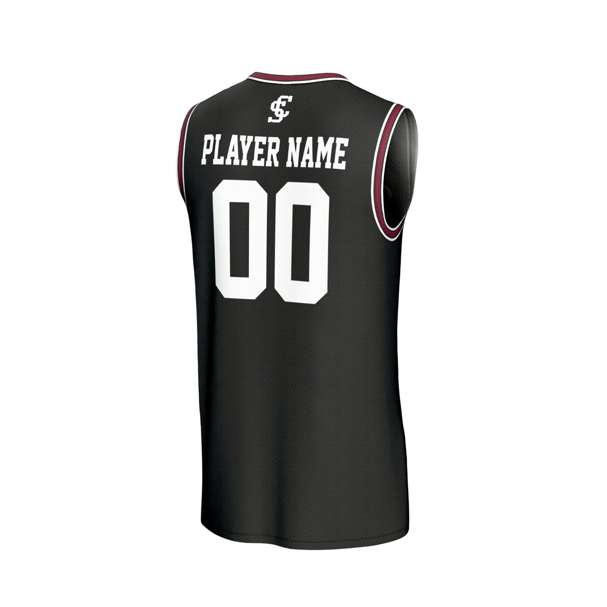 Santa Clara Broncos NIL Pick-A-Player Basketball Lightweight Jersey - Black product image 4, provided for visual reference