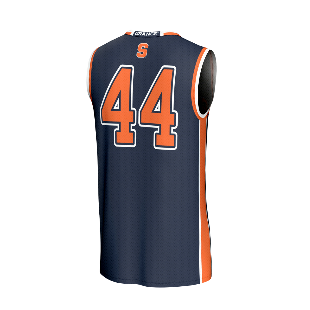 #44 Syracuse Orange Lightweight Collegiate Basketball Fashion Jersey - Navy product image 4, provided for visual reference