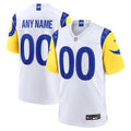 Los Angeles Rams White Custom Game Jersey product image 1, provided for visual reference and product detail review