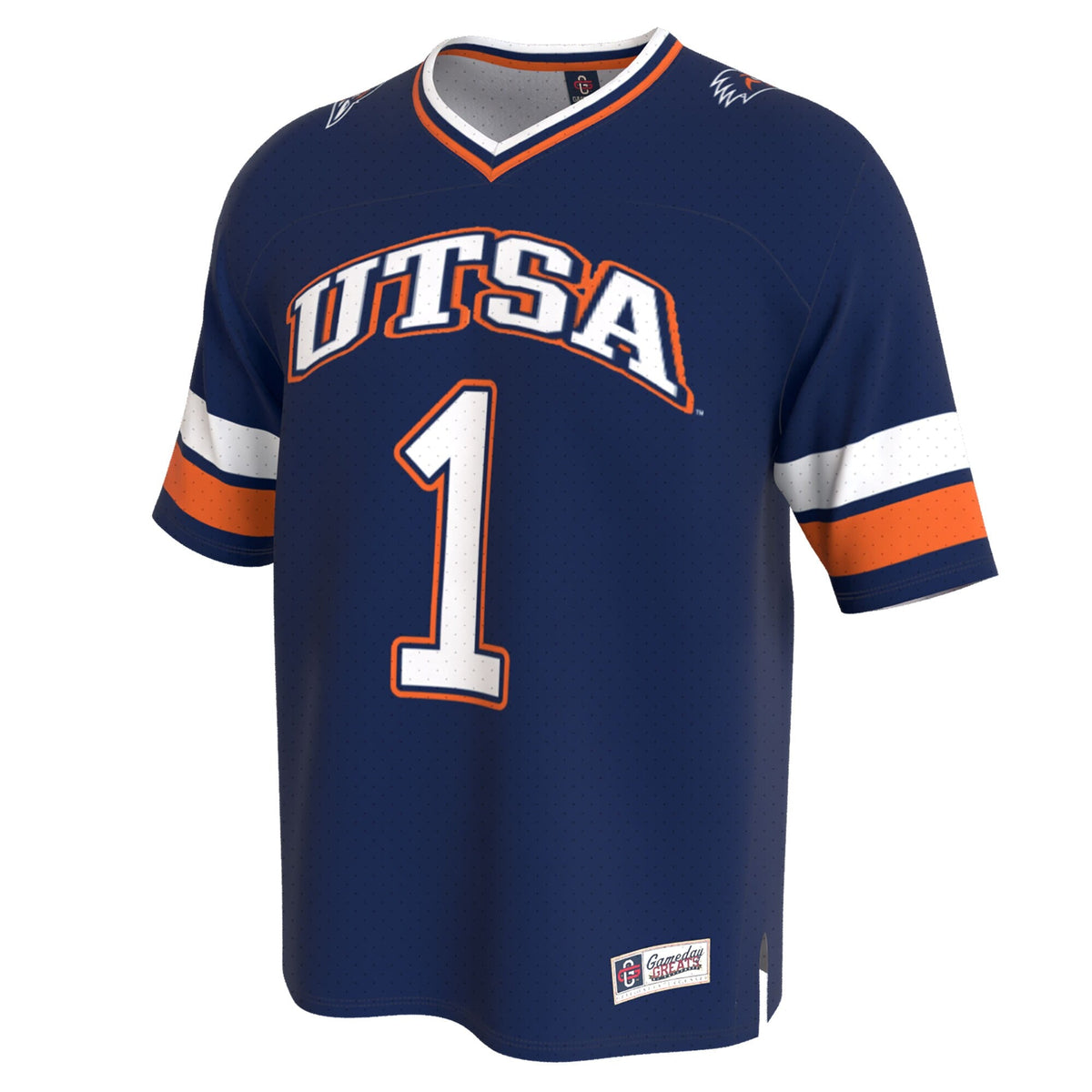 UTSA Roadrunners Lightweight Collegiate Football Fashion Jersey - Navy product image 3, provided for visual reference and