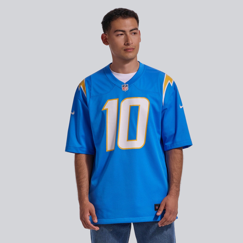 Los Angeles Chargers Justin Herbert Powder Blue Player Game Jersey product image 3, provided for visual reference and