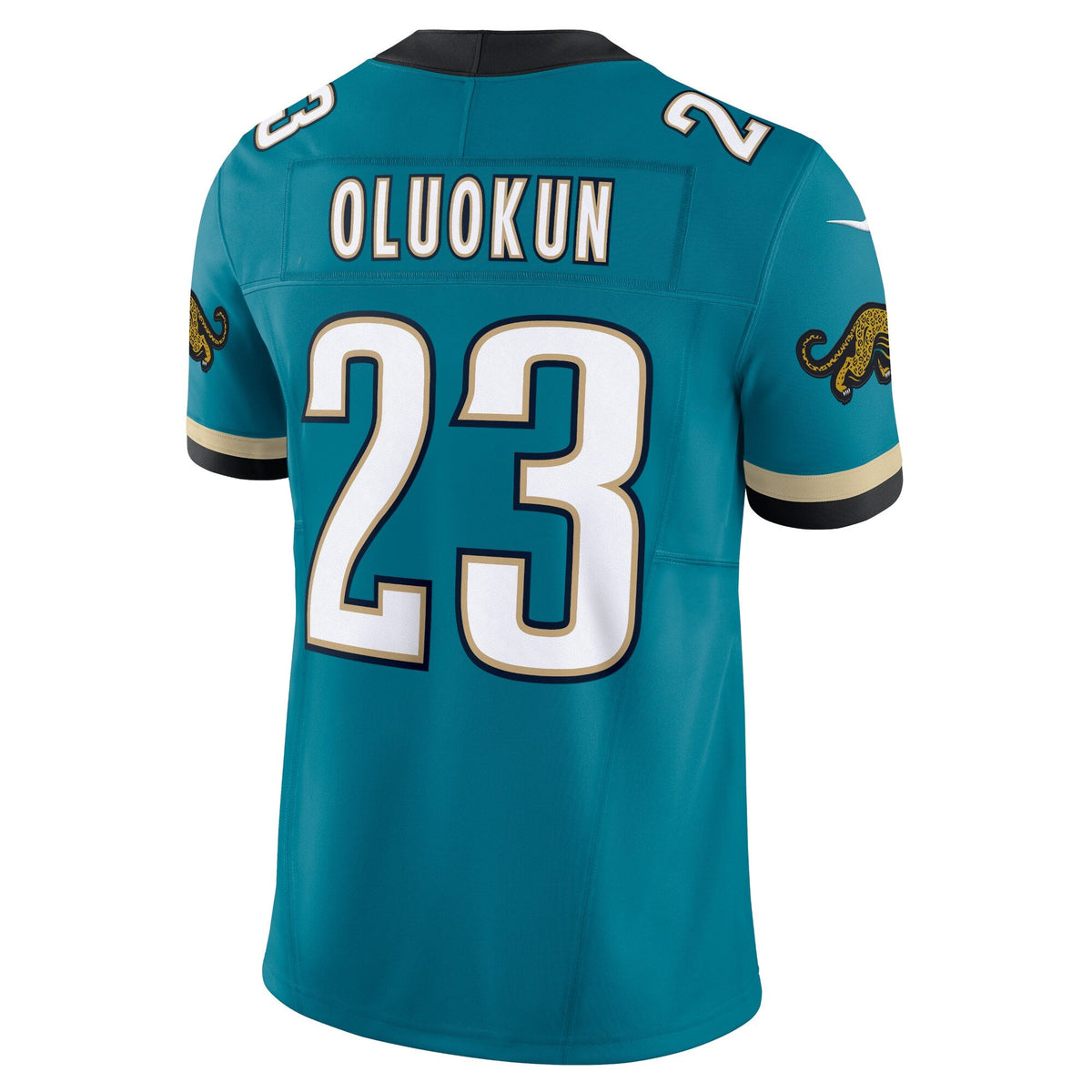 Jacksonville Jaguars Foye Oluokun Teal Prowler Throwback Vapor F.U.S.E. Limited Jersey product image 4, provided for visual