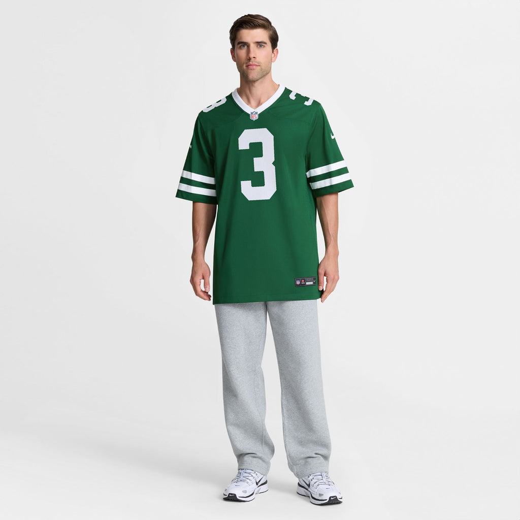 New York Jets John Metchie III Legacy Green Team Game Jersey product image 5, provided for visual reference and product