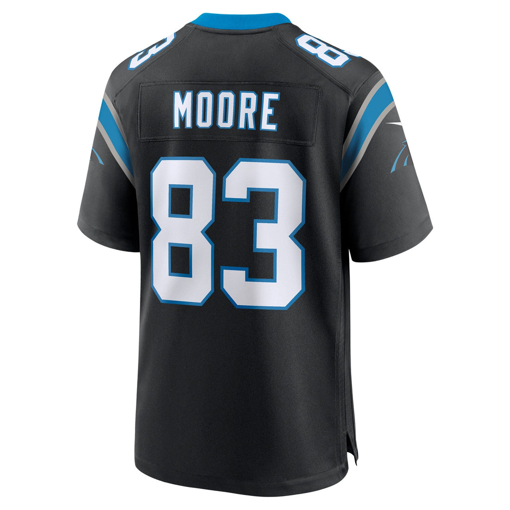 Carolina Panthers David Moore Black Game Jersey product image 4, provided for visual reference and product detail review