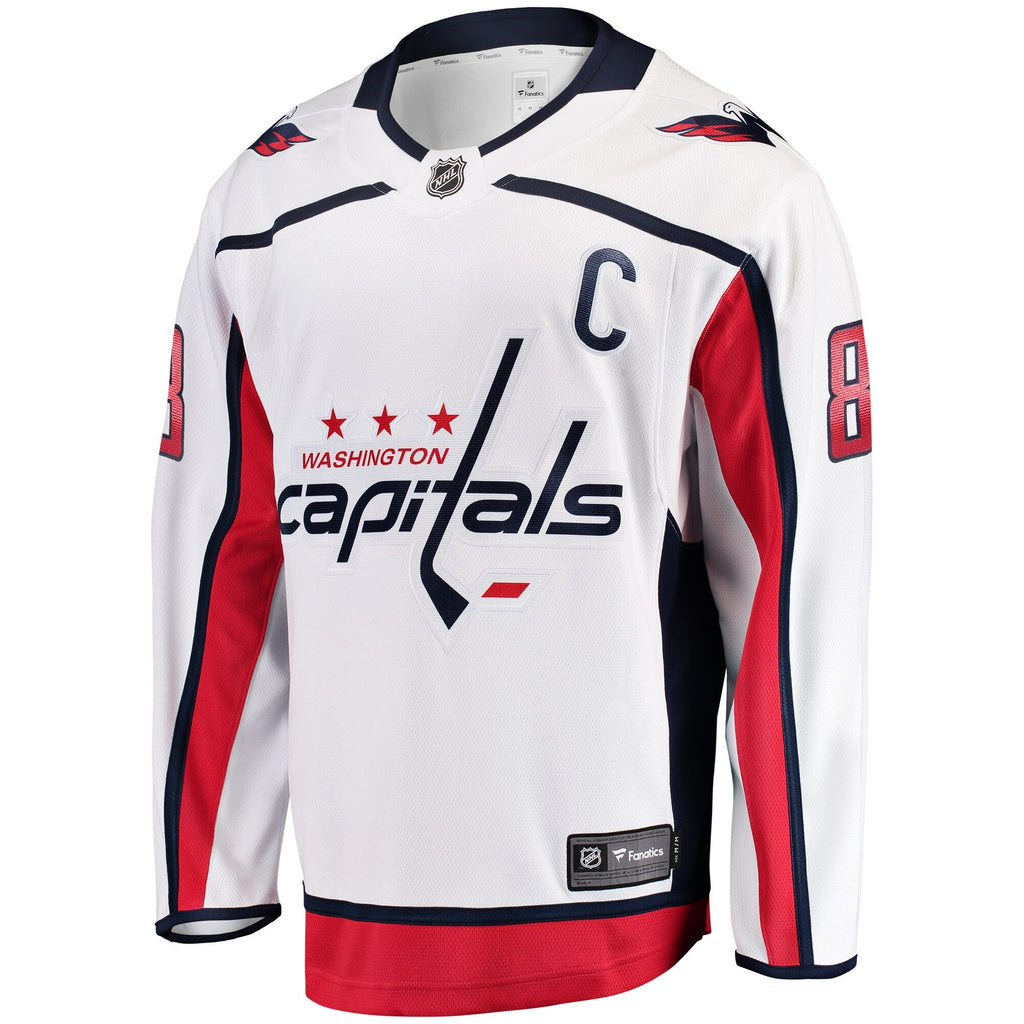 Washington Capitals Alexander Ovechkin White Breakaway Jersey product image 3, provided for visual reference and product