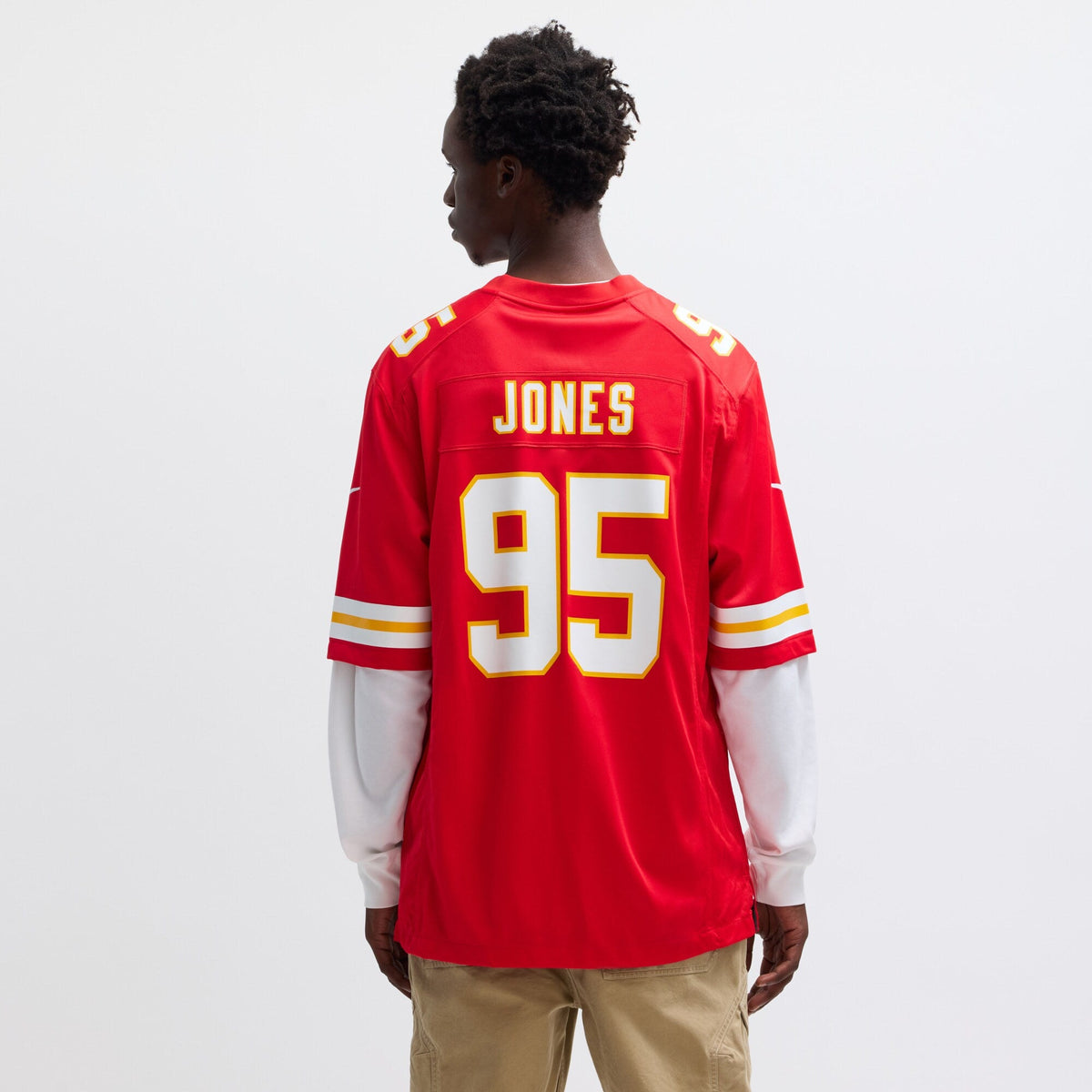 Kansas City Chiefs Chris Jones Red Game Jersey product image 6, provided for visual reference and product detail review