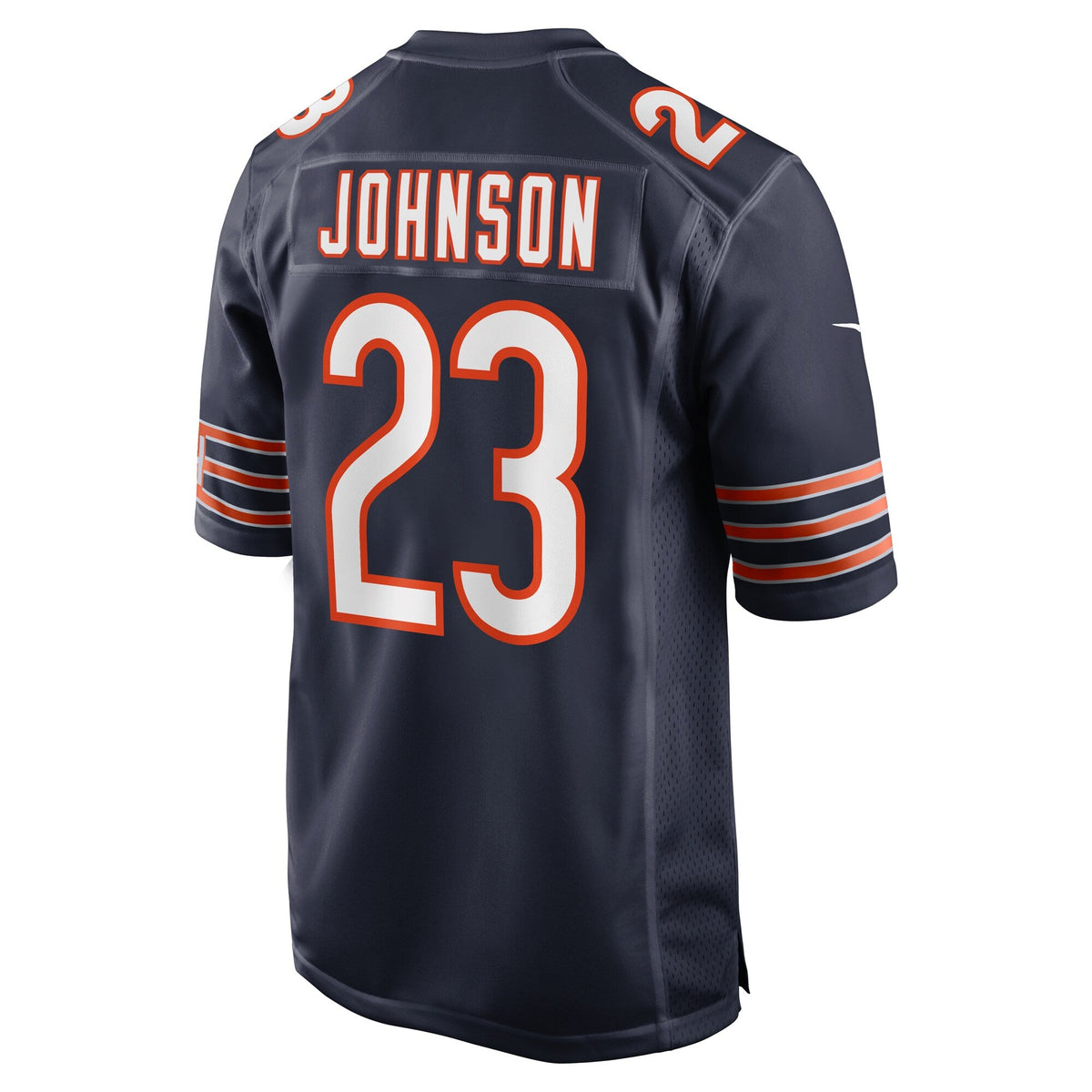 Chicago Bears Roschon Johnson Navy Team Game Jersey product image 4, provided for visual reference and product detail review