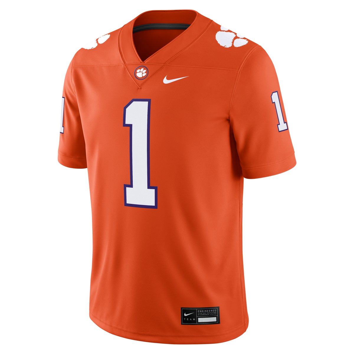 T.J. Moore Clemson Tigers Game Football Jersey - Orange product image 3, provided for visual reference and product detail