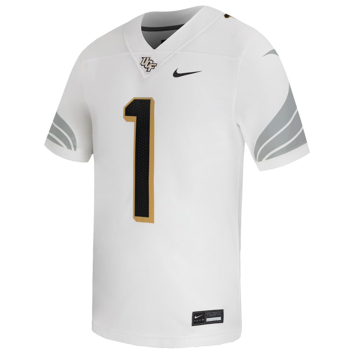 #1 UCF Knights Away Game Football Jersey - White product image 3, provided for visual reference and product detail review