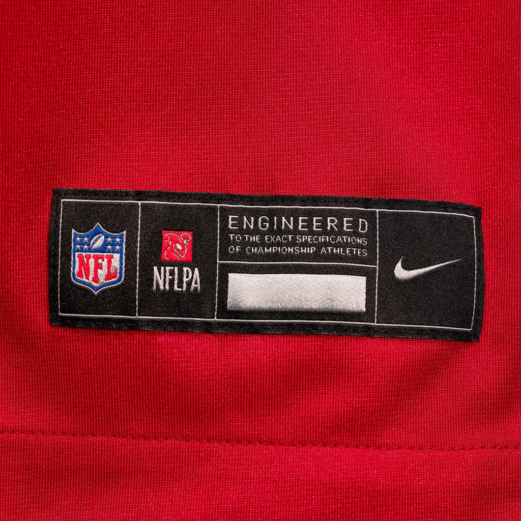 Kansas City Chiefs Josh Simmons Red Game Jersey product image 6, provided for visual reference and product detail review