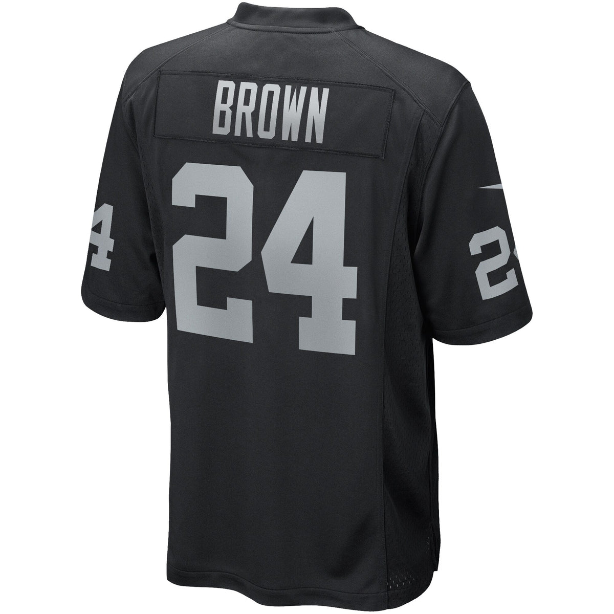 Las Vegas Raiders Willie Brown Black Game Retired Player Jersey product image 4, provided for visual reference and product