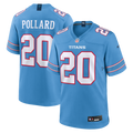 Tennessee Titans Tony Pollard Light Blue Game Jersey product image 1, provided for visual reference and product detail review