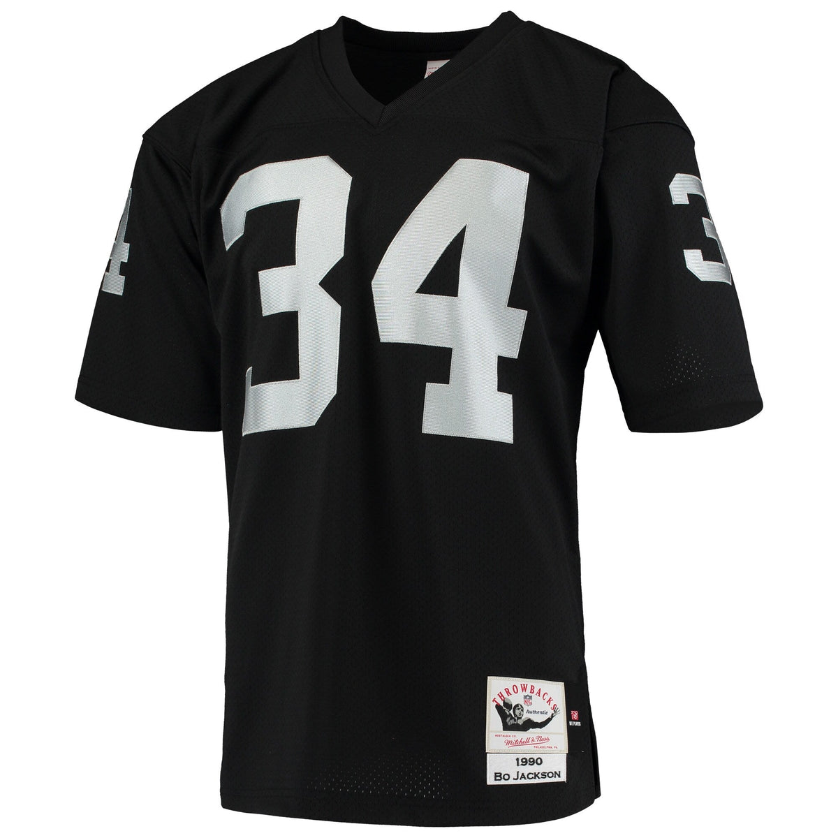 Las Vegas Raiders 1990 Bo Jackson Black Authentic Throwback Retired Player Jersey product image 3, provided for visual
