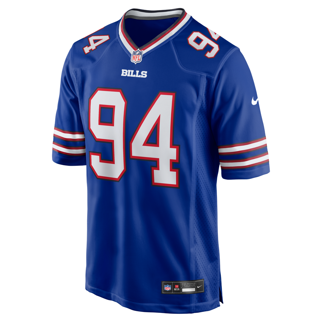 Buffalo Bills Andrew Brown Royal Game Jersey product image 2, provided for visual reference and product detail review