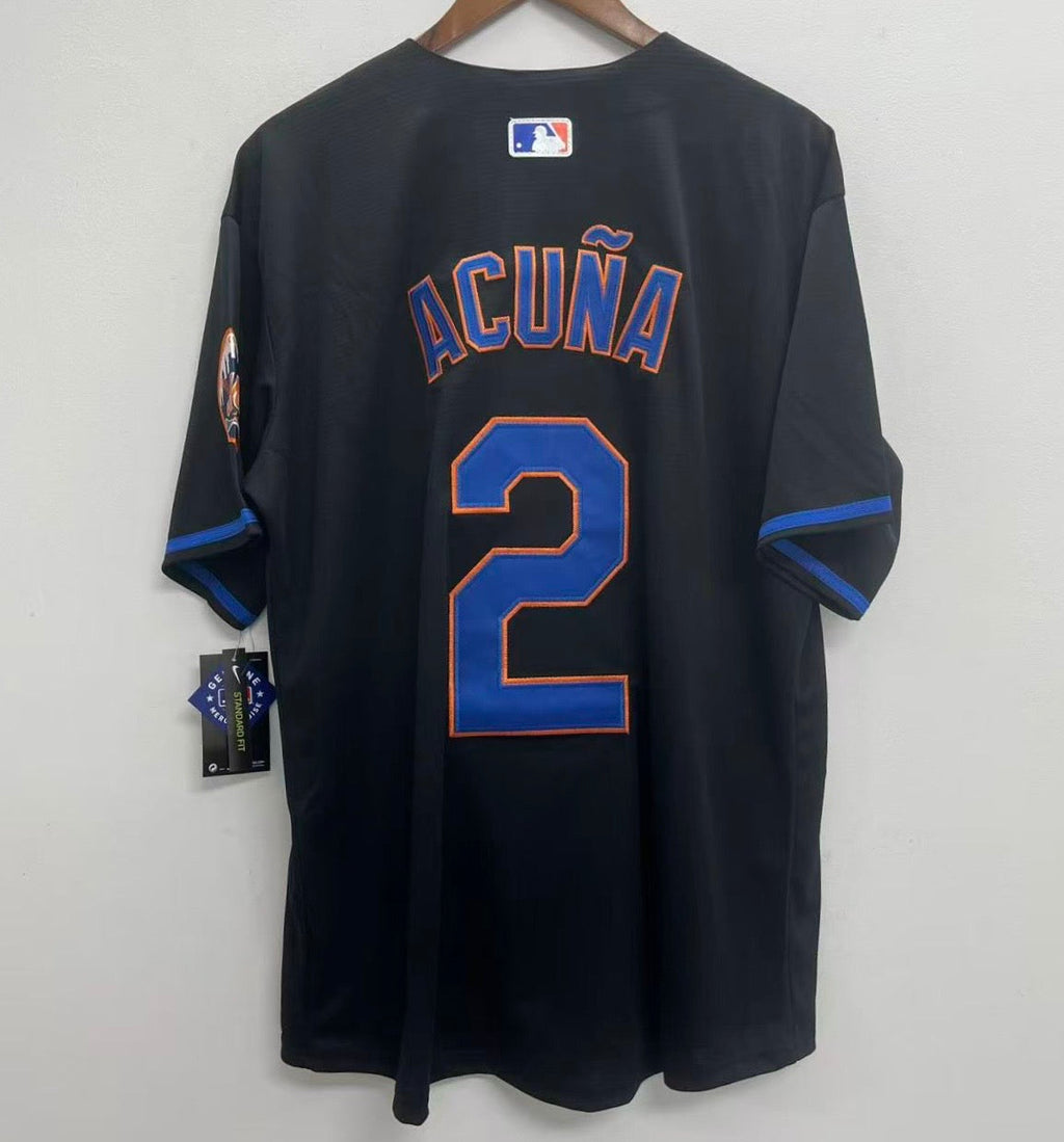 Luisangel Acuna New York Mets Official MLB Nike Jersey Black product image 1