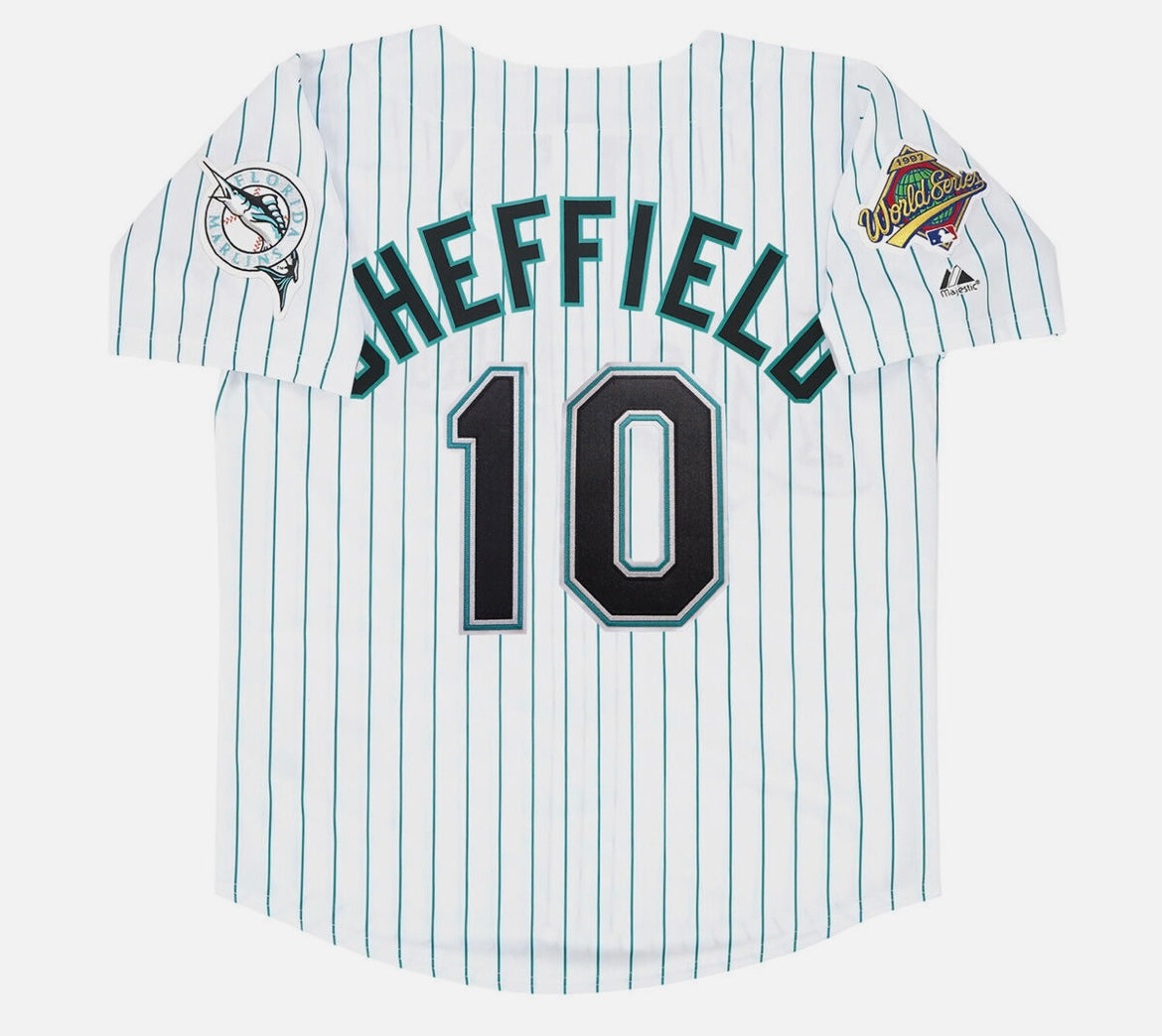 Gary Sheffield Florida Marlins 1997 Official MLB Jersey product image 1
