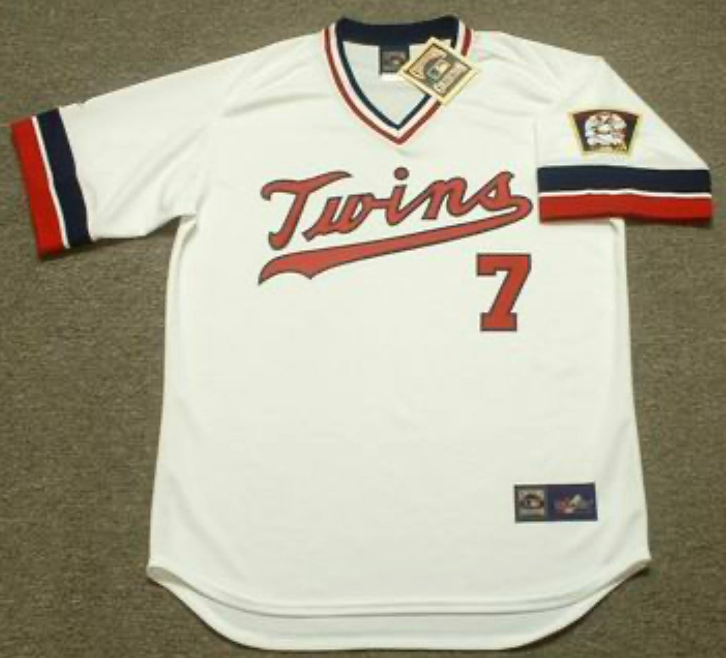 Joe Mauer Minnesota Twins Official MLB Majestic retro white product image 2