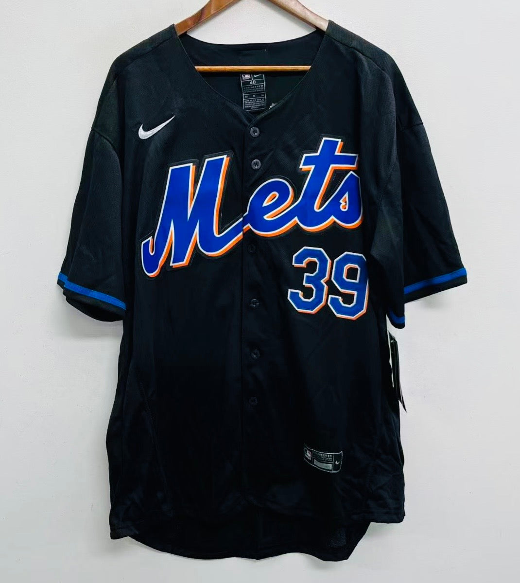Edwin Diaz New York Mets Official MLB Nike Jersey black product image 2